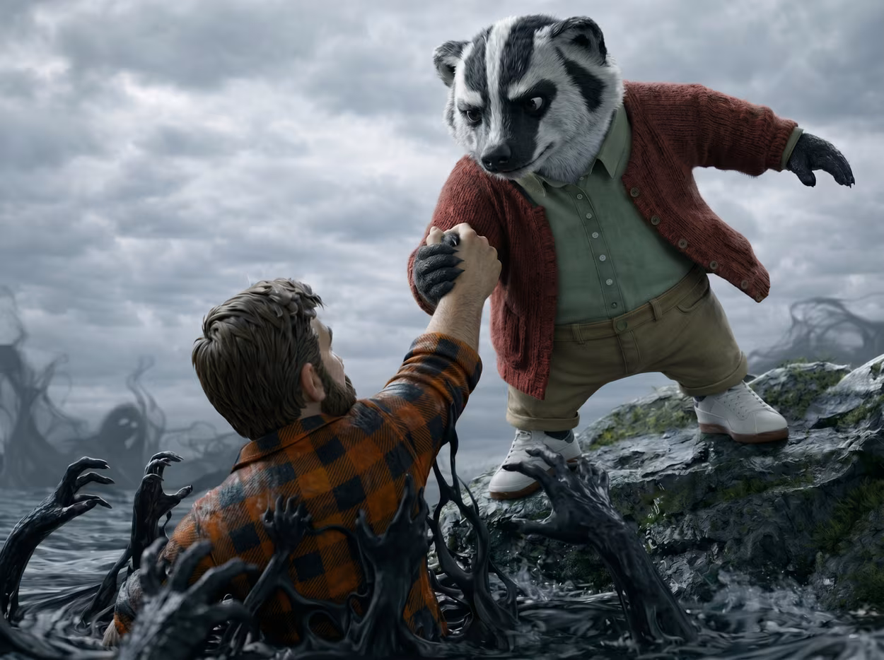 Barry the badger offers a helping hand to a client mired in the sea of scammy service providers. The client is helped to get onto solid ground and not drown in there.