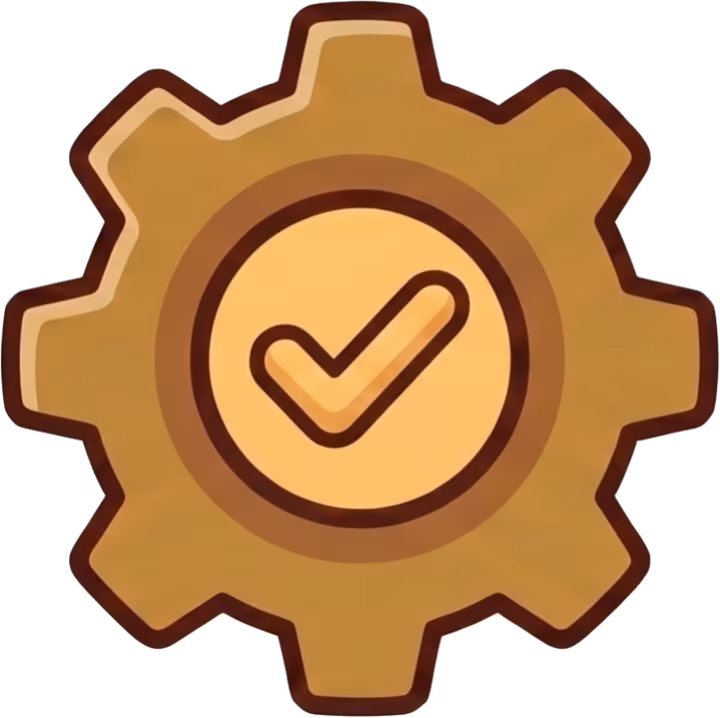Gear icon representing web development maintenance packages.